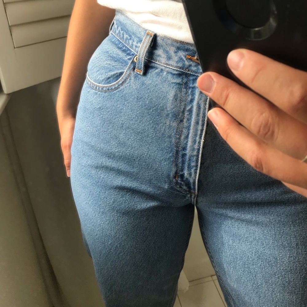 L.L. Bean light wash mom jeans size 12 vintage